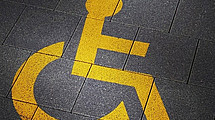 Symbol wheelchair