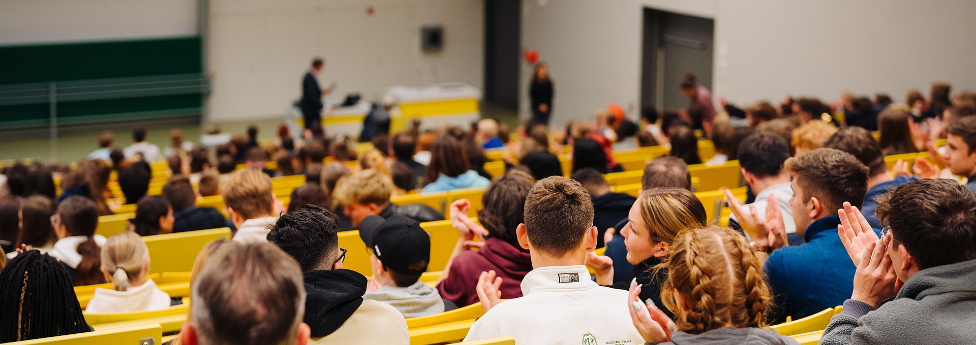 Lecture hall with students